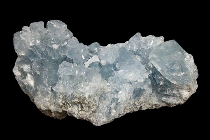 Sparkly Celestine (Celestite) Crystal Cluster - Madagascar #173136